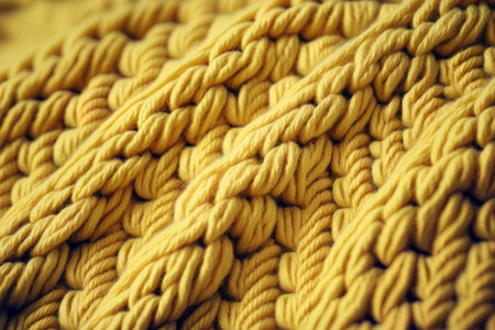 Background texture of soft yellow knit clothの素材
