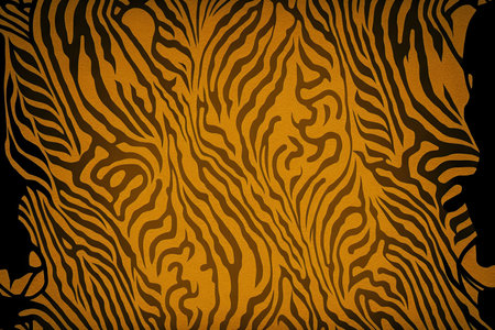 Background with a tiger print stripe of skin designの素材