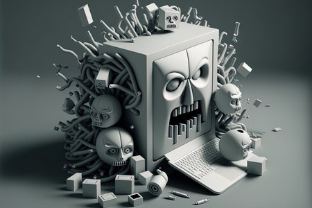 history of computer hacking or insecurityの素材