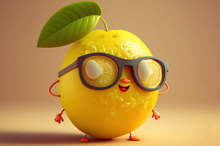 of a lemon themed figureの素材