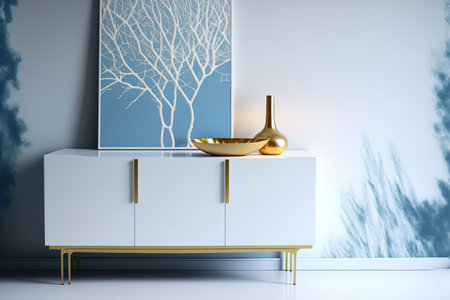 Scandinavian inspired contemporary credenza for the holidays. Wall modelの素材