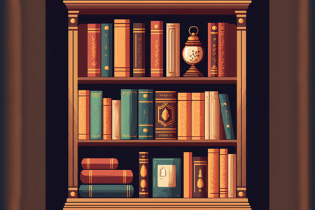 library image from an encyclopediaの素材