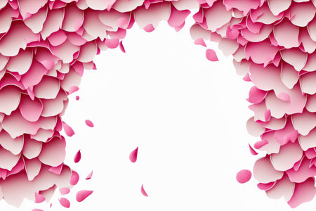 Border of rose petalsの素材