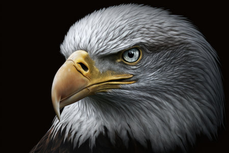 Bald eagle portrait (lat. haliaeetus leucocephalus)の素材