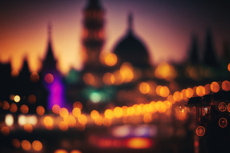 Bangkok, Thailand, Pattaya, bokeh, blurred lightsの素材