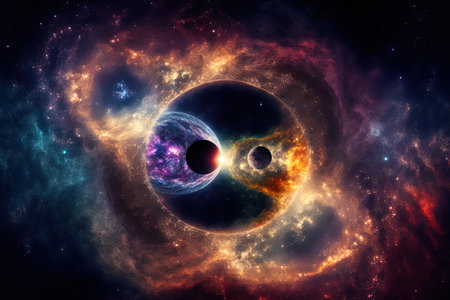 Beautiful cosmos background. Science fiction.の素材