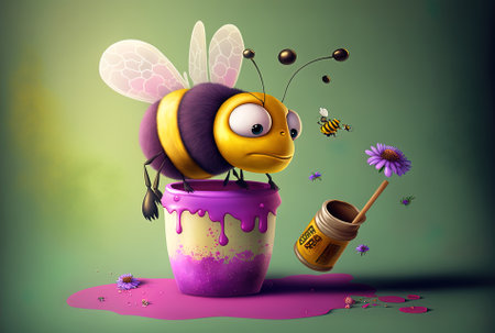 Bee fun Illustrationの素材