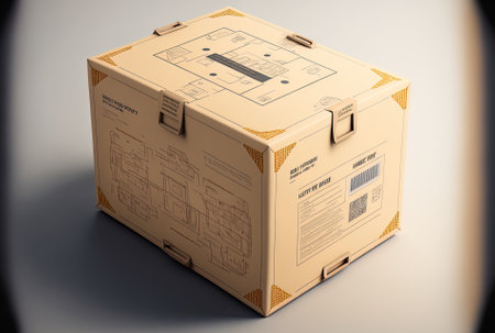 Concept of a paper box for packing deliveriesの素材