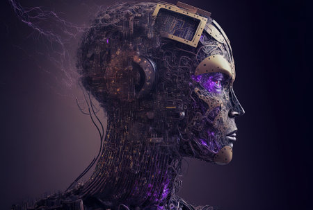 Concept of artificial intelligence in technologyの素材