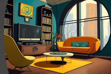 Contemporary living room designの素材