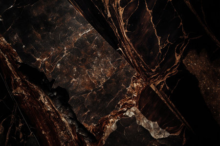 Dark brown rustic marble with natural textureの素材