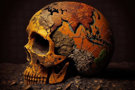 Earth is dying due to climate changeの素材