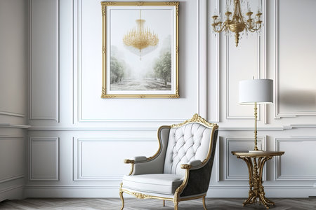 Traditional room with a chairの素材