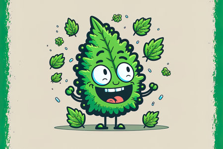 Joyful leaf characterの素材