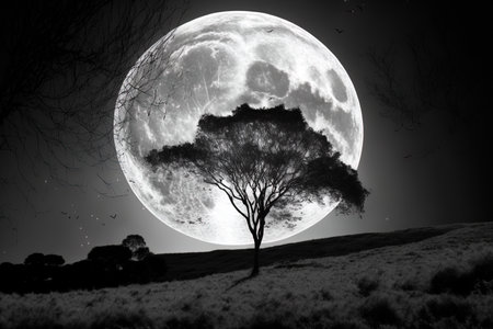the moon this eveningの素材