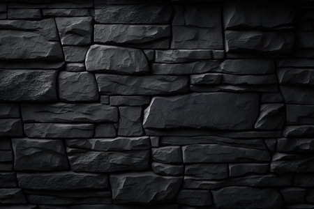 Slate, is a background or texture consisting of dark grey and blackの素材