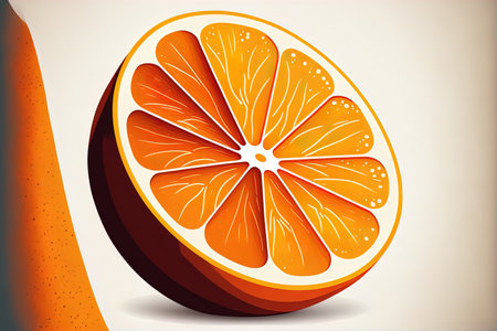 image of a tasty orange fruitの素材