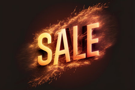 Modern text effect graphic of a flash saleの素材