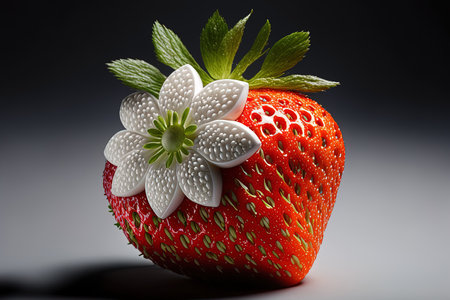 strawberry, white, and isolatedの素材