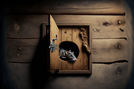 wall mounted mouse hole,の素材