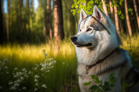 Russian Huskyの素材