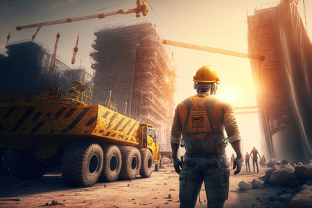 Labor Day Construction Site Concept by Engineersの素材