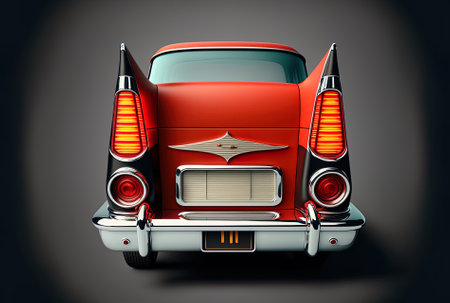 modern rear light with automatic redの素材