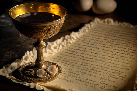 notion or writing of the eucharist text spaceの素材