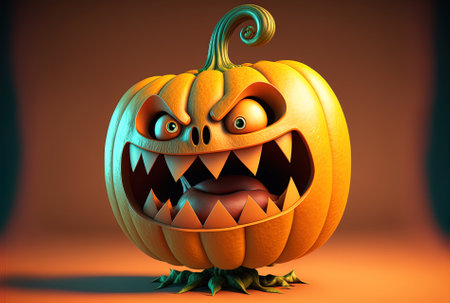 Happy Halloween, you cheerful pumpkinの素材