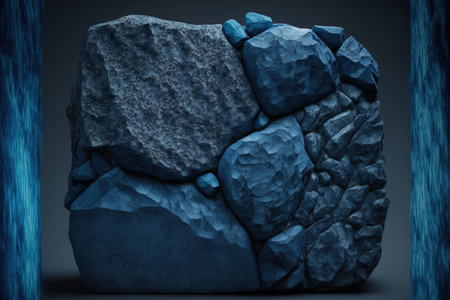 backdrop of marine blue stoneの素材