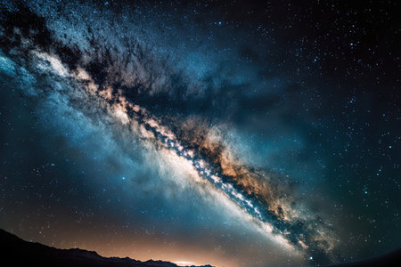 The Milky Way is brilliant and stunningの素材