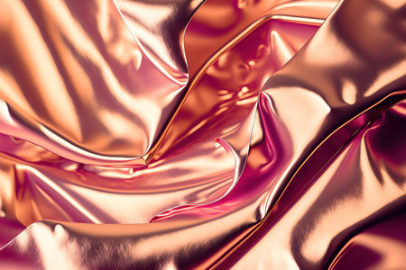 Metal foil background with a rose gold colorの素材