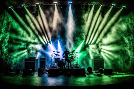 backdrop musical performance stage lighting performanceの素材