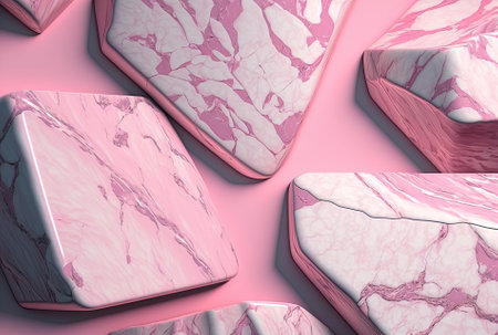 Pink marble texture background up closeの素材