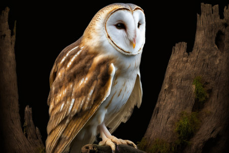 Untamed barn owlの素材