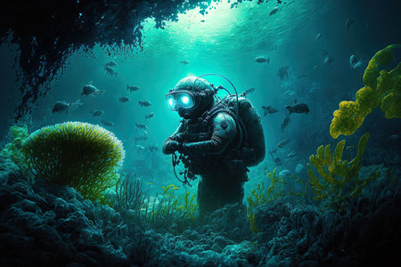 Realistic flora in a submerged worldの素材