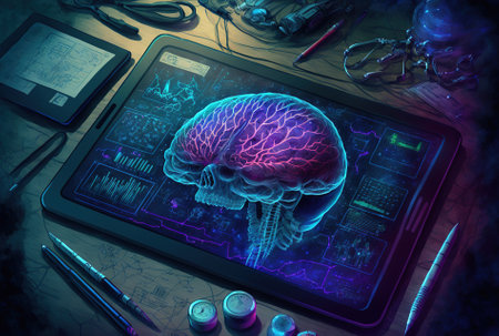 Medical technology for diagnosing and analyzing patient data from brain testsの素材