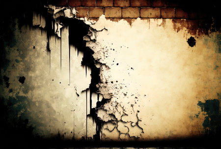 Background with a grungy wallの素材