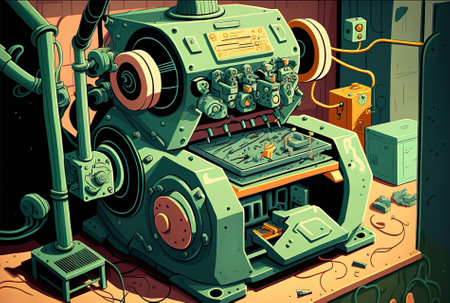 contemporary machinery in the manufacturingの素材