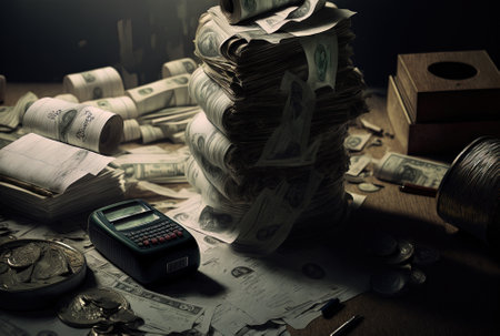 Bills accumulatedの素材