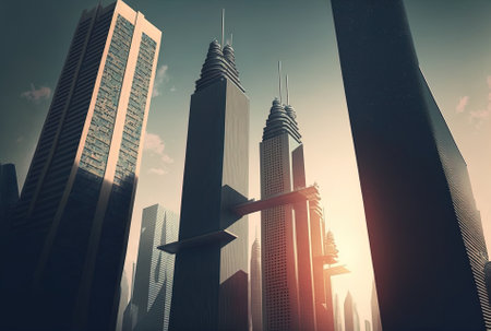 Distanced skyscrapersの素材