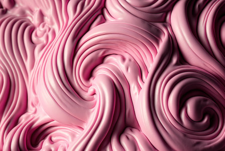 close up of a pink icing backdrop textureの素材
