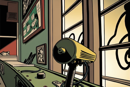 bicycle handlebar at shop, close upの素材