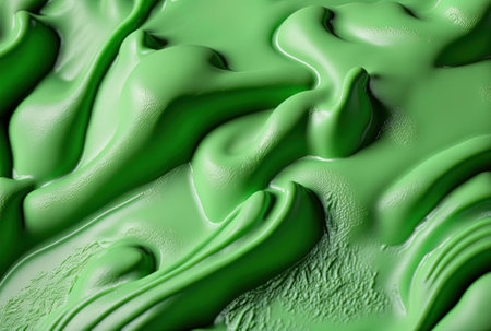 close up of a green icing texture backdropの素材