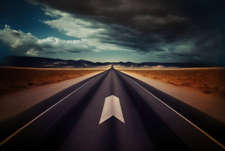 a three arrowed roadの素材