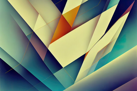 Abstract Modern Technology Background with White Fractal Horizonの素材
