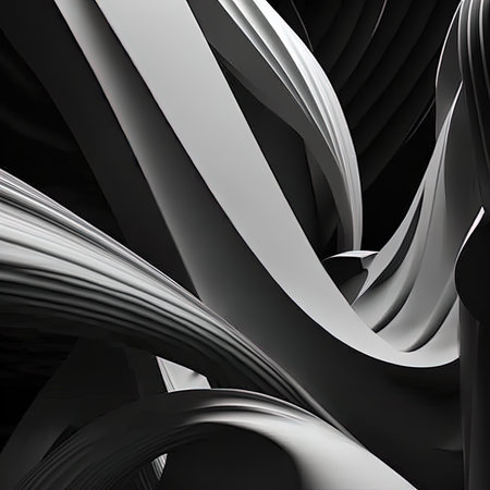 Abstract black and white backgroundの素材