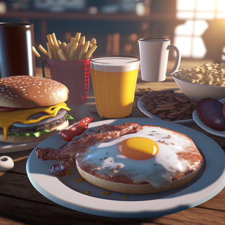 American Breakfastの素材