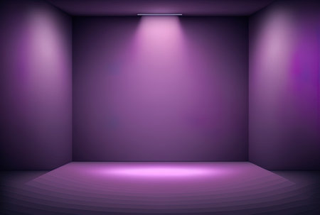 Dark gradient purple studio background for a notion in a background for a productの素材