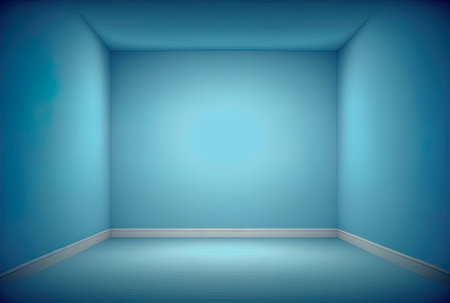 empty room with a blue gradient abstract backdrop and room for your text and imageの素材